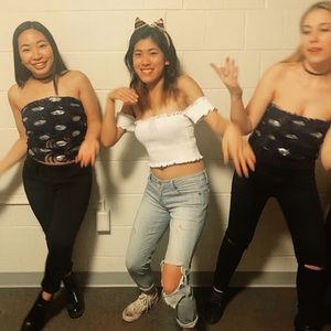 PACSUN off shoulder ruffle top